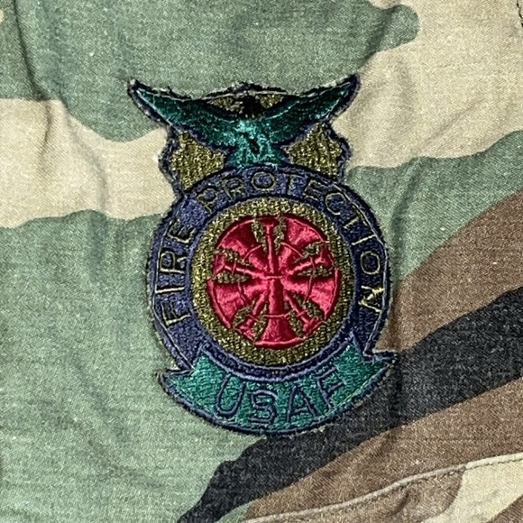 VTG 90s US Military Cold Weather Field Coat Medium Long Woodland USAF M-65 - Picture 4 of 11